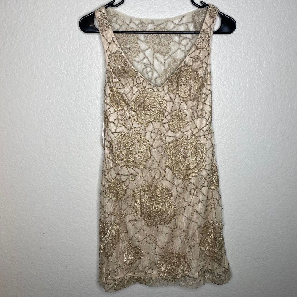 VTG Sue Wong Nocturne Y2K beaded dress embellished evening cocktail lace 6